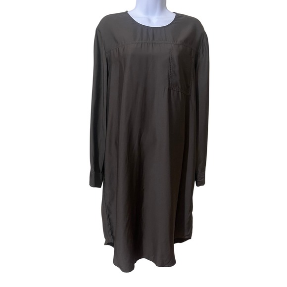 Standard James‎ Perse Women Brown Long Sleeve Tunic Dress Size 4 New